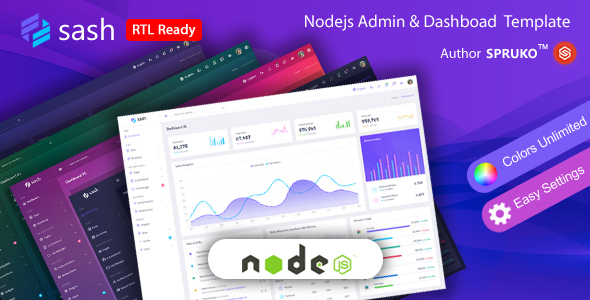 Sash – Nodejs Admin & Dashboard Template