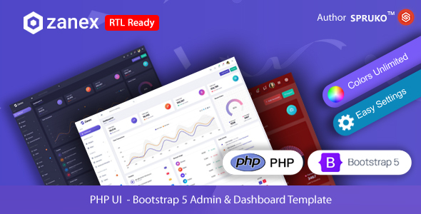 Zanex – PHP Admin & Dashboard Template