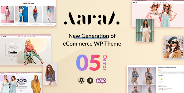 Aaraa - Fashion Shop WordPress Theme listing image