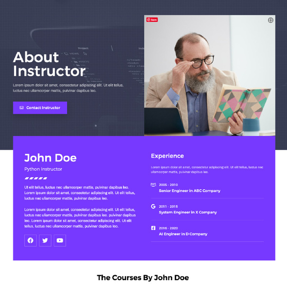 eTutor - Education & Online Course Elementor Pro Template Kit