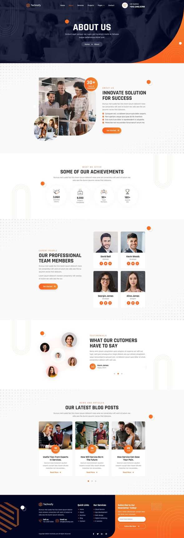 Technofy - IT Services & Solutions Elementor Template Kit