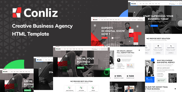 Conliz - Digital Agency Creative HTML Template product preview