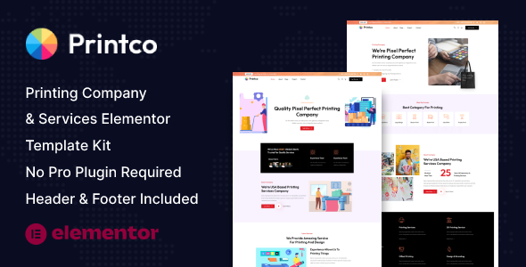Printco - Printing Company & Services Elementor Template Kit