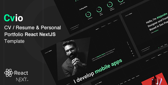 Cvio - Personal Portfolio NextJS Template