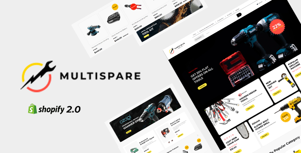 Multispare - Hardwares, Tools & Handyman Shopify Theme listing image