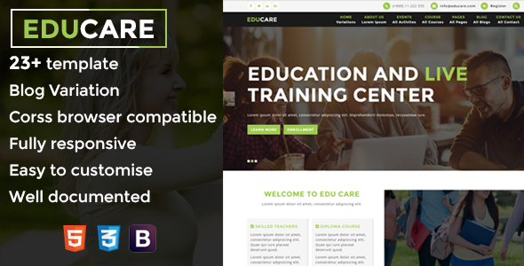 Educare - Education Responsive Html 5 Template