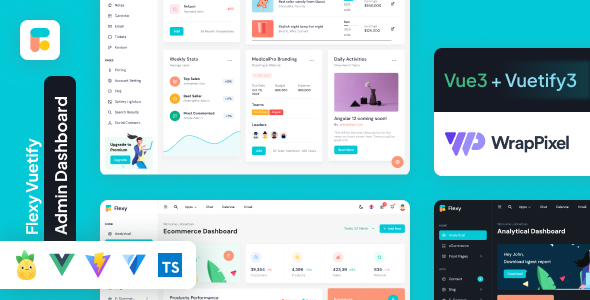 Flexy Vuetify Vue3 Dashboard