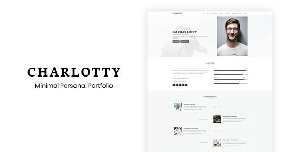 Charlotty - Minimal Personal Portfolio HTML Template