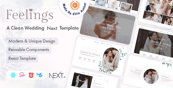 Feelings - Wedding & Wedding Planner Next Js Template