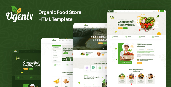 Preview image for Ogenix - Organic Food Store HTML Template