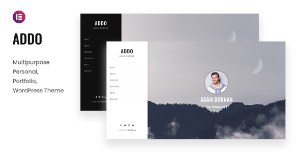 ADDO - Elementor Portfolio WordPress Theme product preview