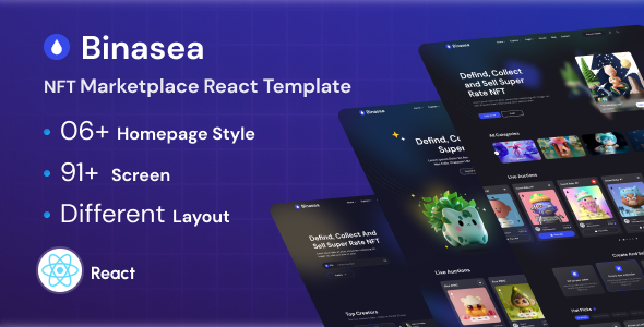 Binasea | NFT Marketplace React Template