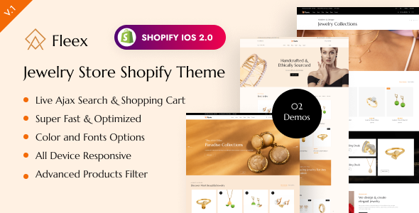 Fleex - Jewelry Store Shopify Theme