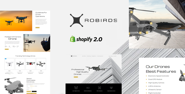 Robirds - Drone, Single Product Shopify Theme