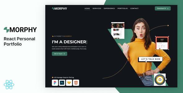 Morphy – Personal Portfolio React Template