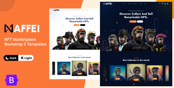 Maffei - NFT Marketplace Bootstrap 5 Templates