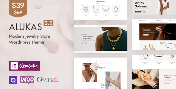 Alukas – Jewelry Store WooCommerce WordPress Theme