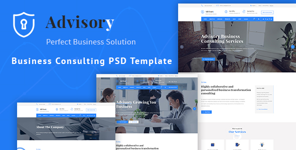 Advisory - Business, Consulting, Corporate PSD Template