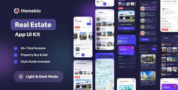Homekio - Real Estate App XD Template