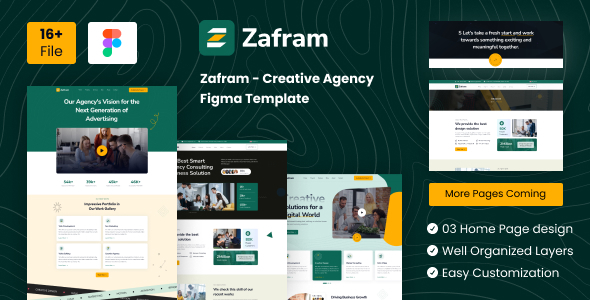 Zafram - Creative Agency Figma Template