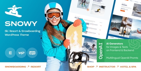 Snowy - Ski & Snowboarding Resort WordPress Theme
