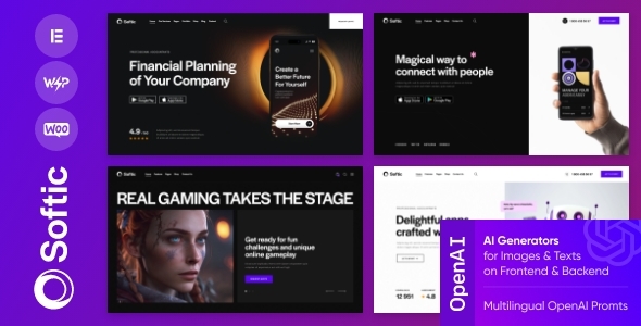 Softic - Software Company & Digital Services WordPress Theme