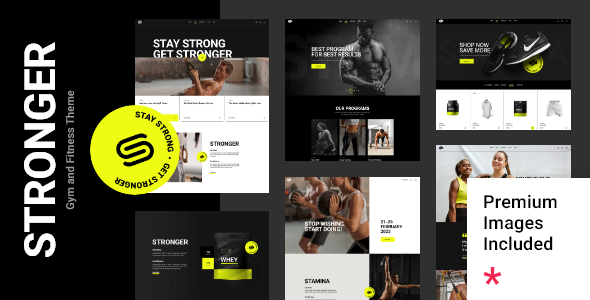 Stronger - Gym and Fitness WordPress Theme