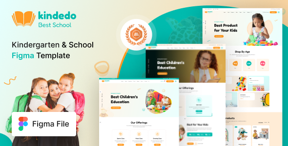 Kindedo- Kindergarten & School Figma Template