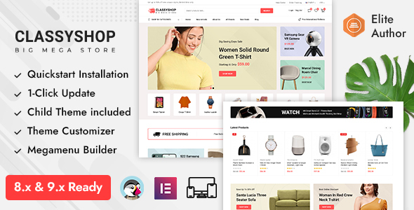 Classyshop - Premium Mega Store Prestashop Responsive Theme