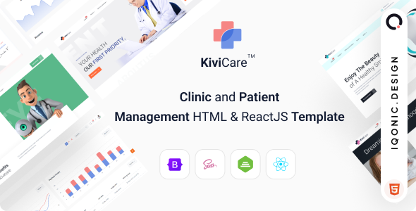 KiviCare- Medical HTML Website Template for Clinics & Doctors