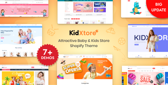 KidXtore - Baby Shop and Kids Store Shopify 2.0 Theme