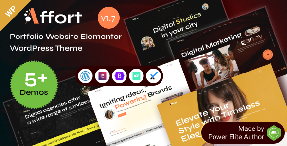 Affort – Creative Portfolio & Digital Agency WordPress Theme