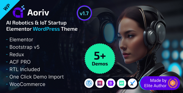 Aoriv - AI, Robotics & IoT Startup WordPress Theme