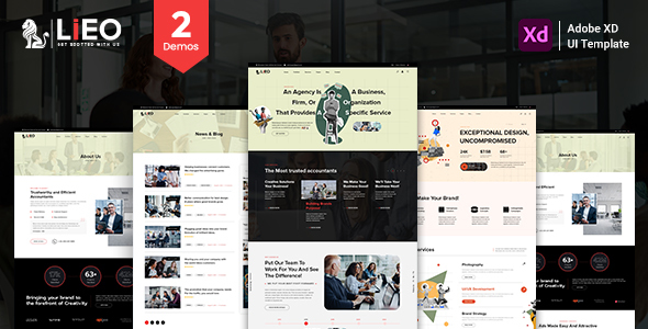 LIEO - Consulting Business Website XD Template