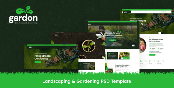 Gardon - Landscaping & Gardening PSD Template