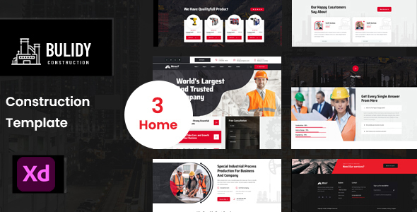 Bulidy  Architecture  & Construction xd Template