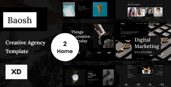 Baosh - Digital Agency Xd Template