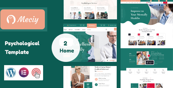 Meciy - Psychologist Wordpress Theme