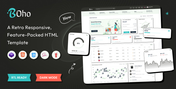 Boho - Bootstrap Admin Dashboard Template