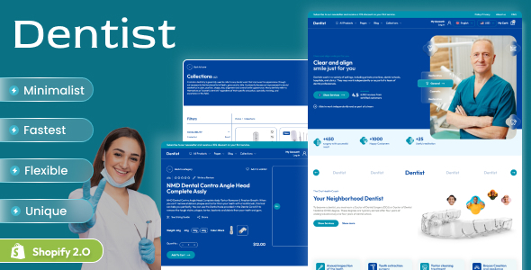 Dentist - Medical & Dental Clinic Shopify 2.0 Theme