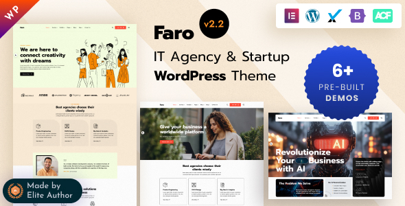 Faro - IT Agency & Technology Startup WordPress Theme