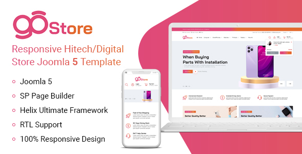GoStore - Hitech/Digital Store Joomla 6 Template