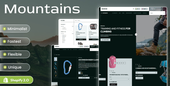 Mountains - Shopify 2.0 Hiking Theme