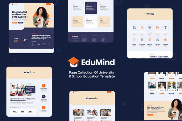 Edumind - University & School Education Elementor Template Kit
