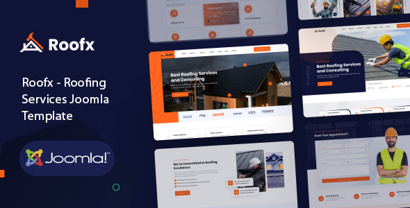 Roofx - Roofing Services Joomla 6 Template | Construction