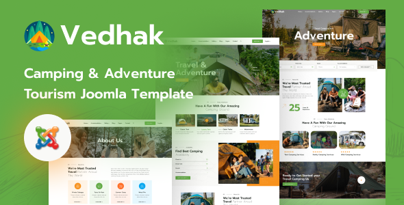 Vedhak - Adventure Tours and Travel Joomla 6 Template