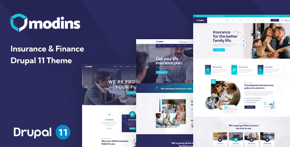 Modins - Insurance & Finance Drupal 11.3 Theme