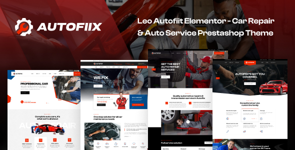 Leo Autofiix Elementor - Car Repair & Auto Service Prestashop Theme