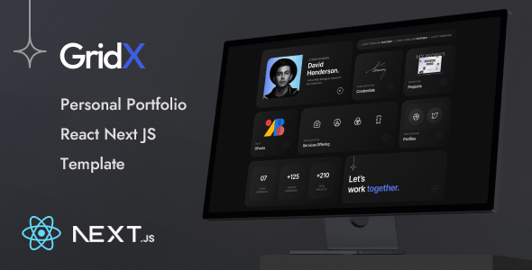 GridX – Personal Portfolio React Next Template