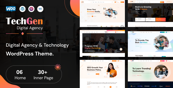 TechGen - Digital Agency & Technology WordPress Theme